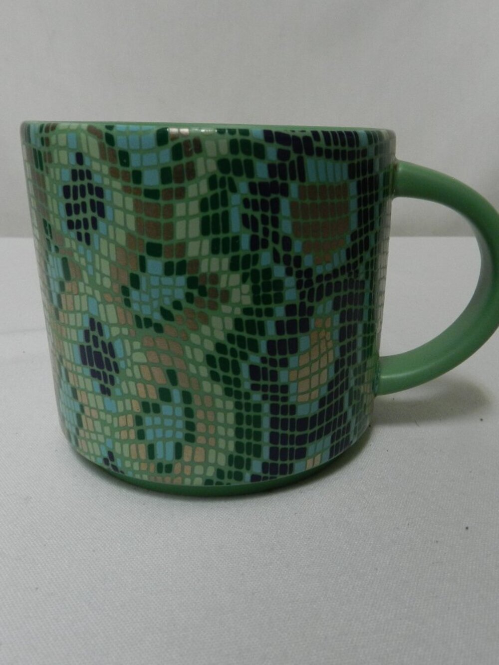 Teavana Snakeskin Tile 12 oz Mug Cup ceramic 2016 NEW